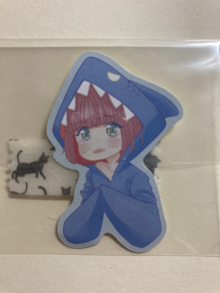 サメっ娘シール