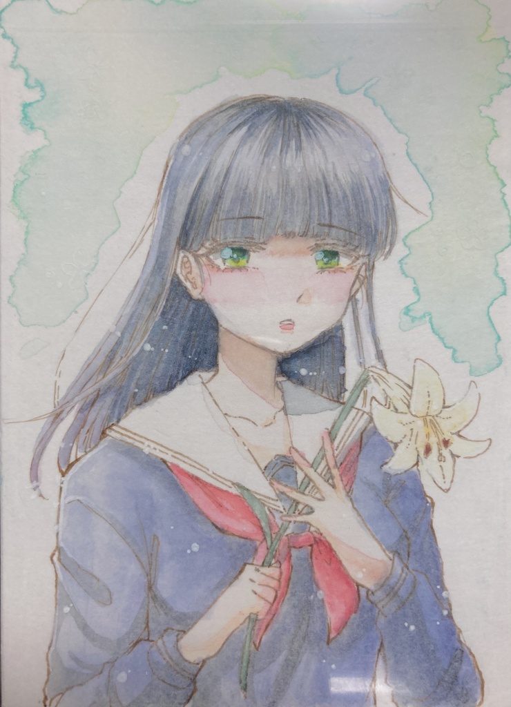 【ミニ原画】百合の花