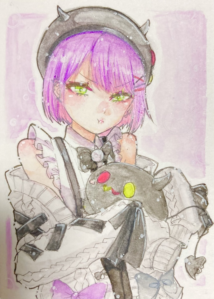 【二次創作】常闇トワ様ミニ原画