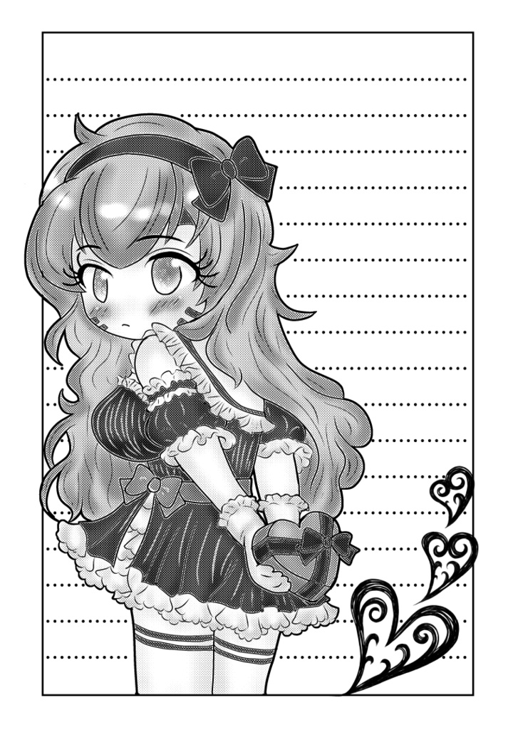 【グラデ便箋】バレンタインシフ＋ホワイトデーアル