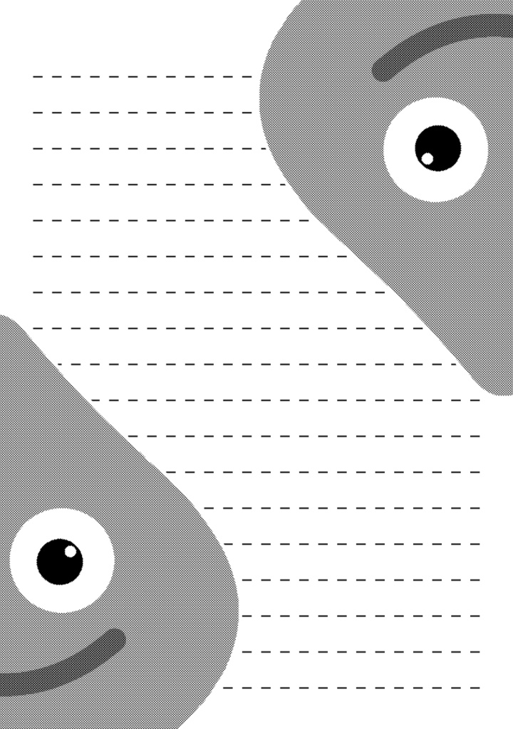 【グラデ便箋】スライム＋キングスライム