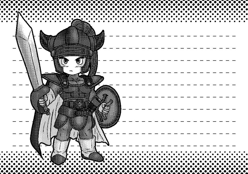【グラデ便箋】ロトの勇者＋りゅうおう