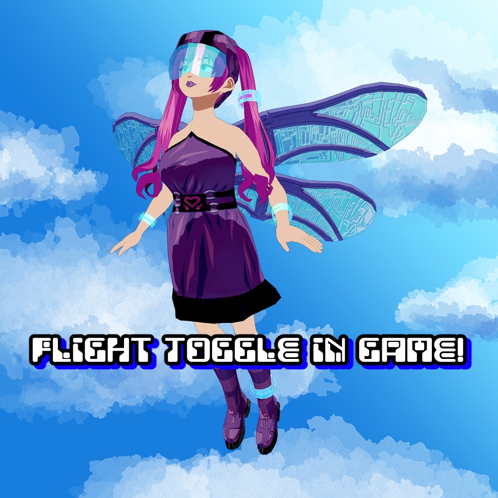 Aya Nyoom - VRChat y2k scifi fairy avatar