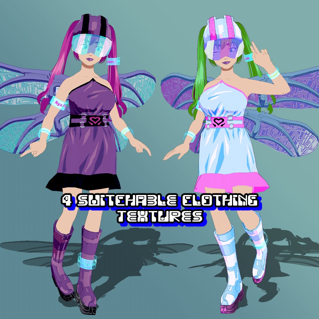 Aya Nyoom - VRChat y2k scifi fairy avatar