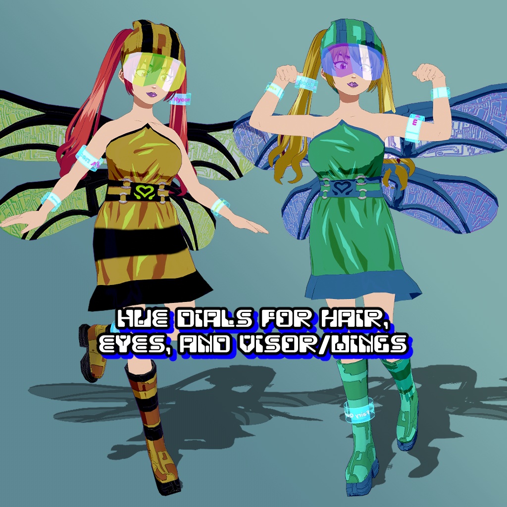 Aya Nyoom - VRChat y2k scifi fairy avatar