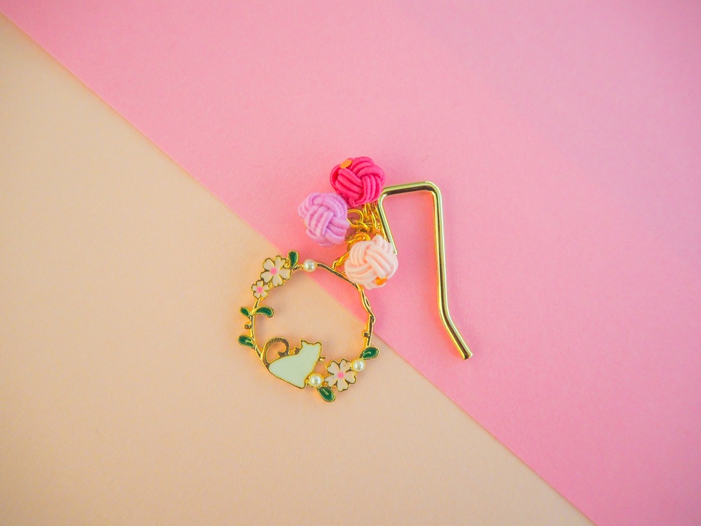 *水引ヘアアクセサリーセット* 〜猫ちゃんとボール〜 part1