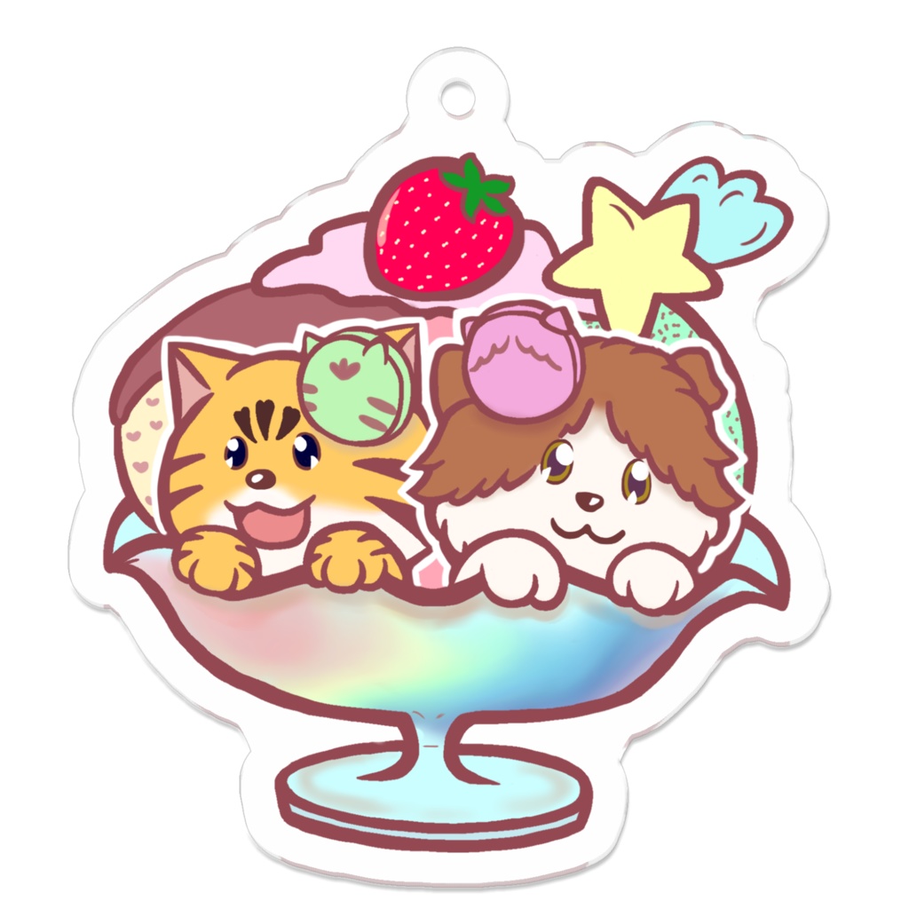 ぽやパフェ キーホルダー