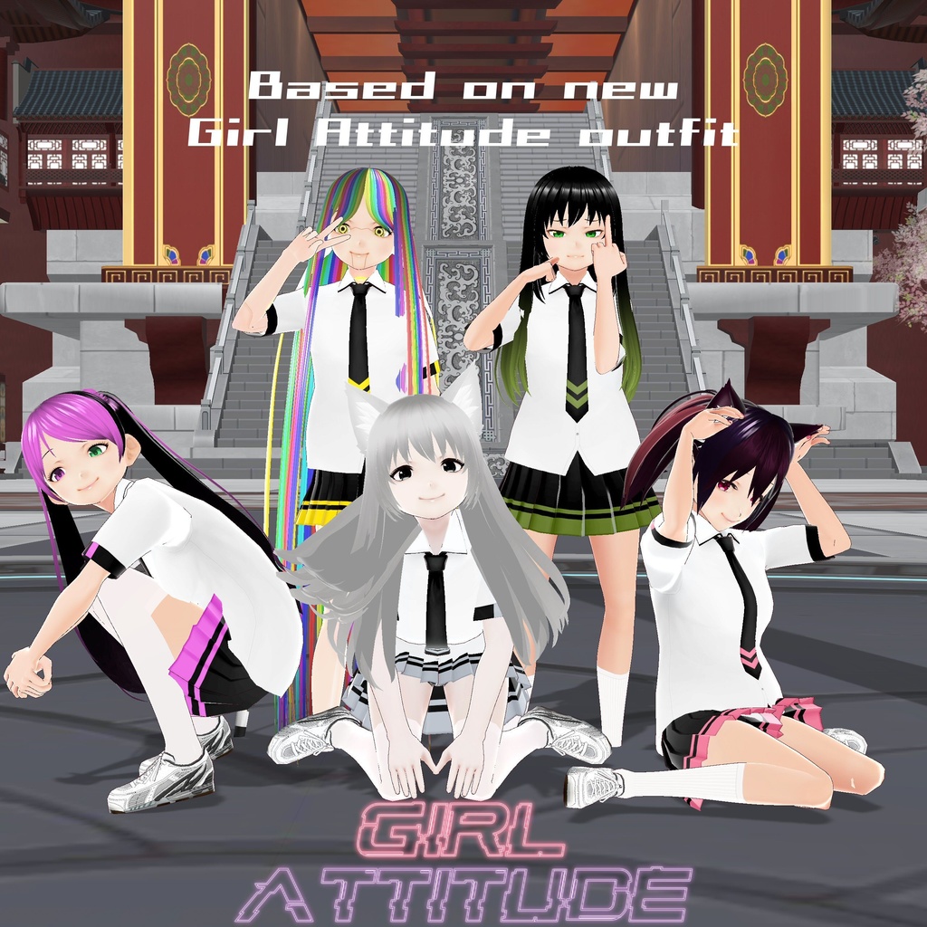 Highschool outfit - Girl Attitude design