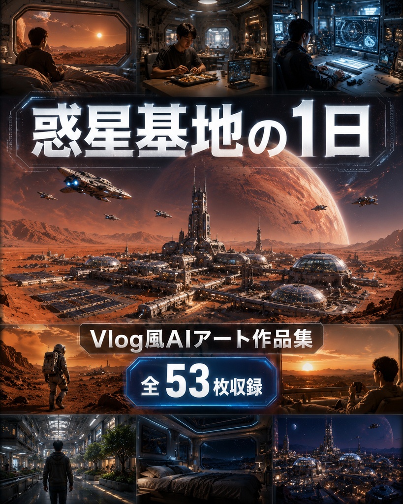 惑星基地で暮らす1日 - Planet Base Daily Life【全53枚】