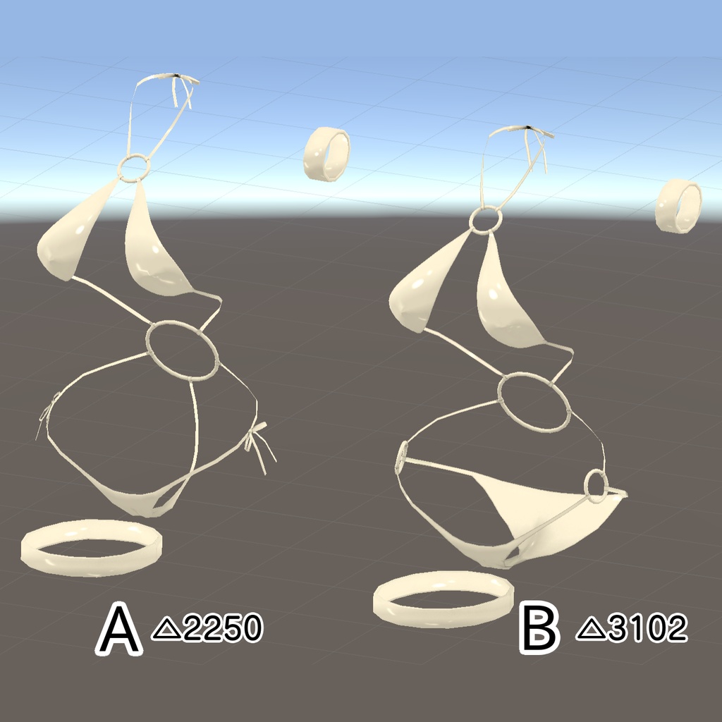 リング付水着【キッシュ素体+たわわ胸】
