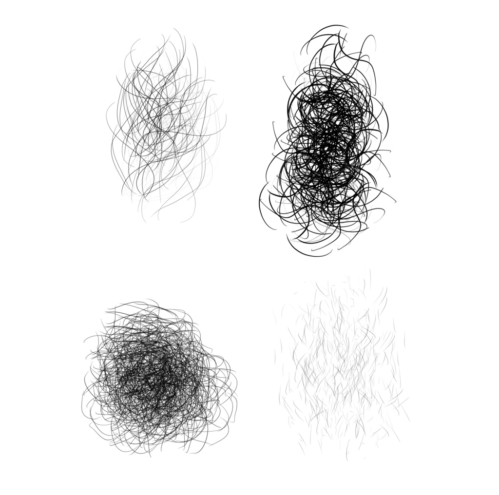 Body hair brushes for procreate 