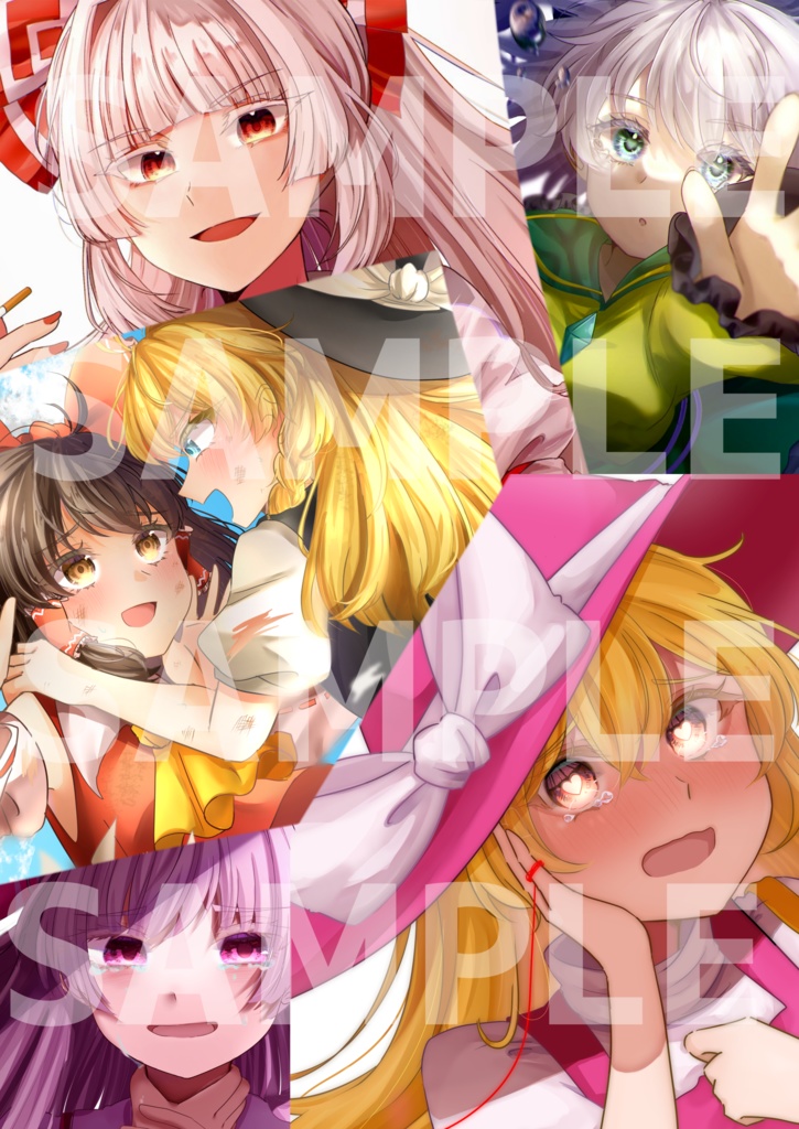 煙炎張天&奸智術数【イラスト】【東方project二次創作】