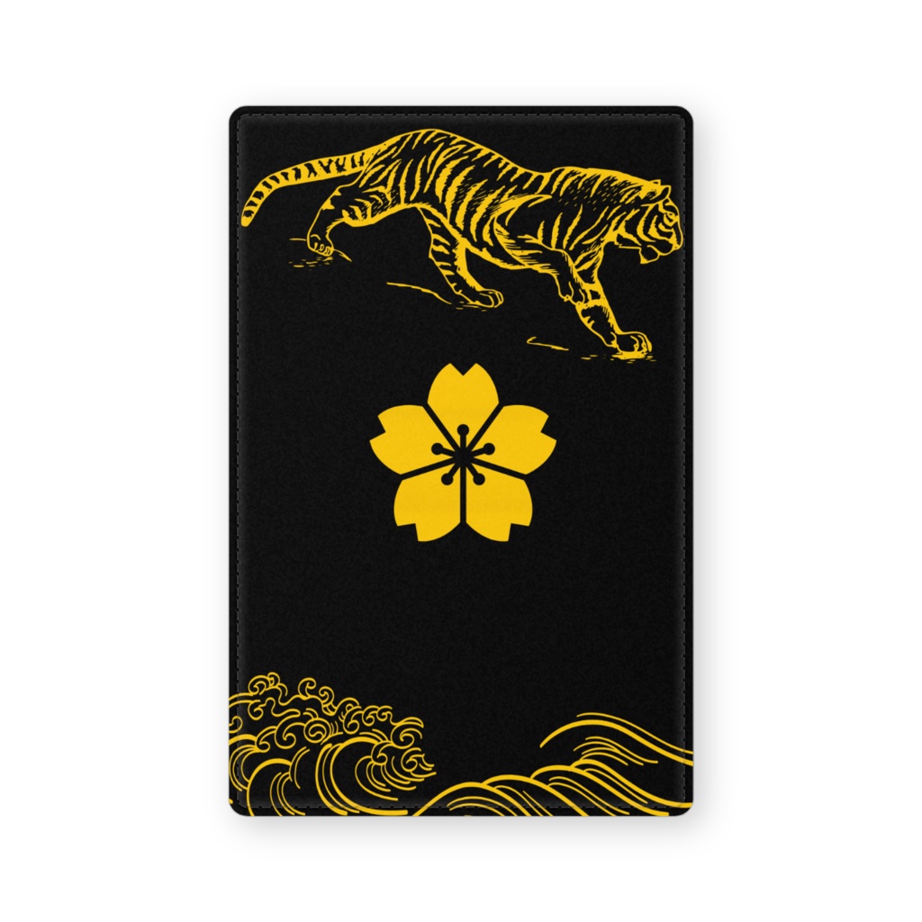 神田一家の家紋 レザー製名刺入れ