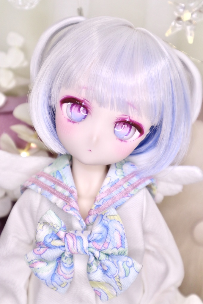 DDH29 カスタムヘッド　セミホワイト DDH-29 カスタムヘッド セミホワイト肌＋ディーラー様製アイ付 - さに