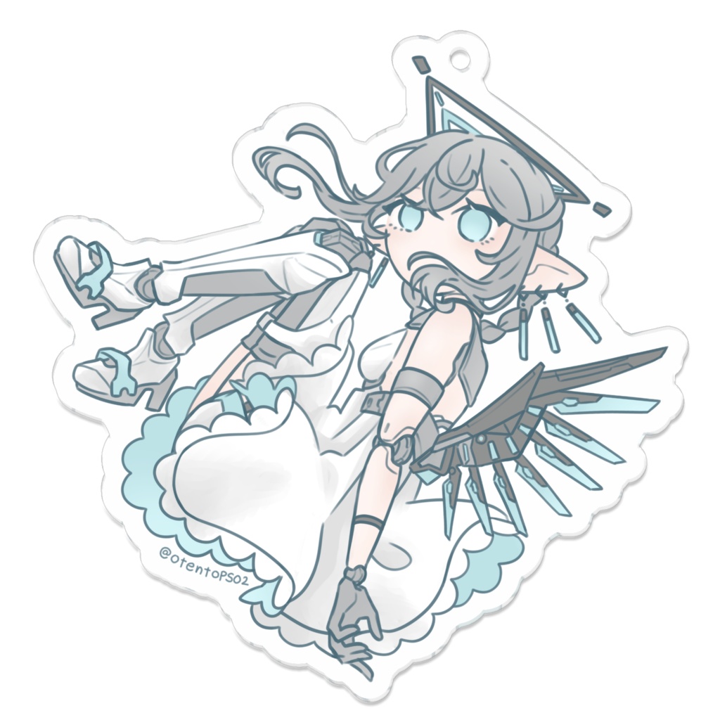 ゆらゆら天使ちゃんアクリルキーホルダー