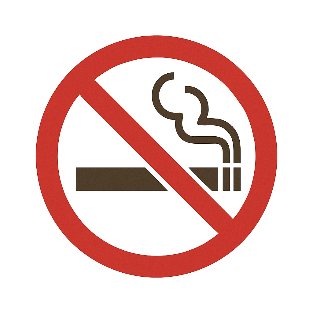 すぐ貼れる!共用部マナーPOP|かわいい和風アイコン 7点セット(BNG・背景透過BNG)