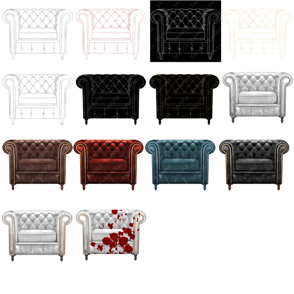 椅子素材セット