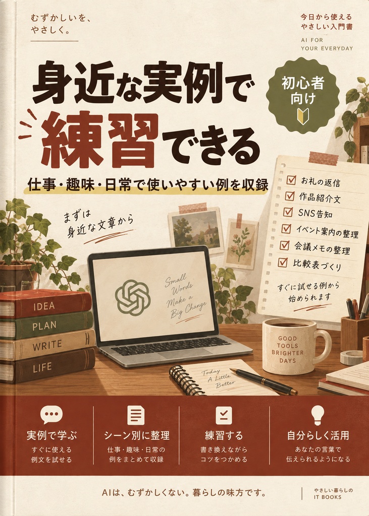 はじめてのAIの使いかた|身近な文章で学ぶ実践ガイド