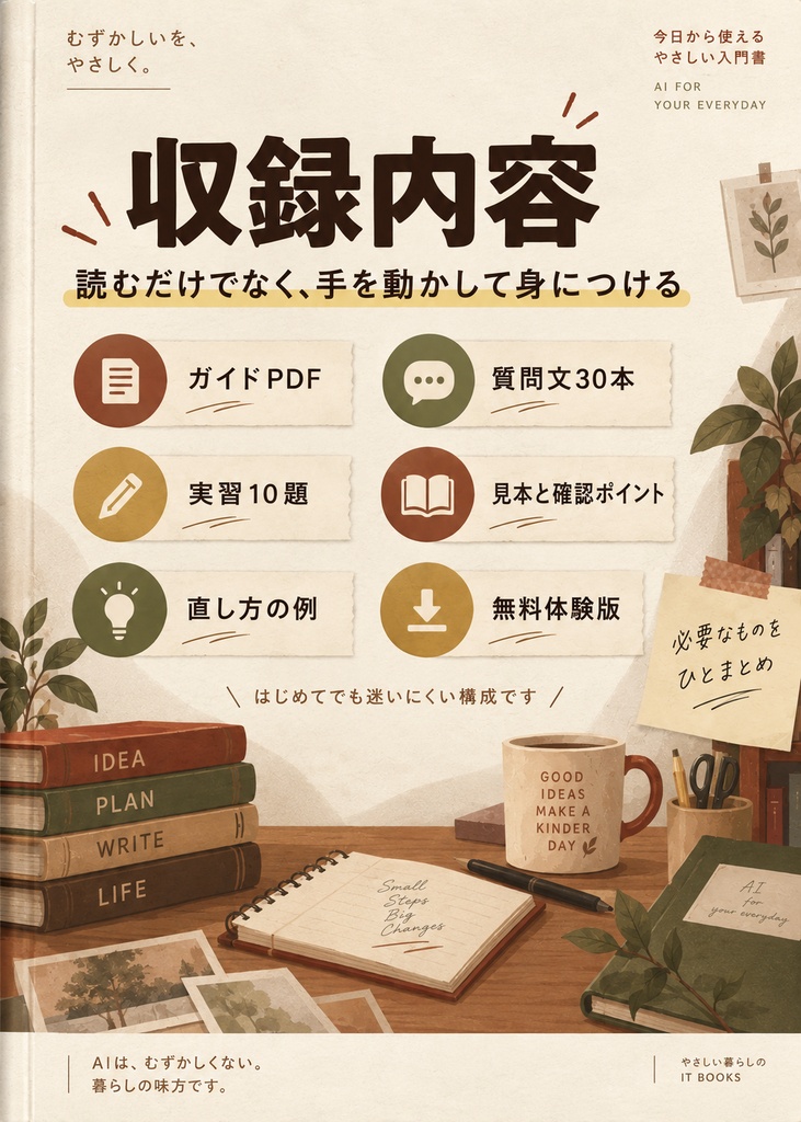 はじめてのAIの使いかた|身近な文章で学ぶ実践ガイド