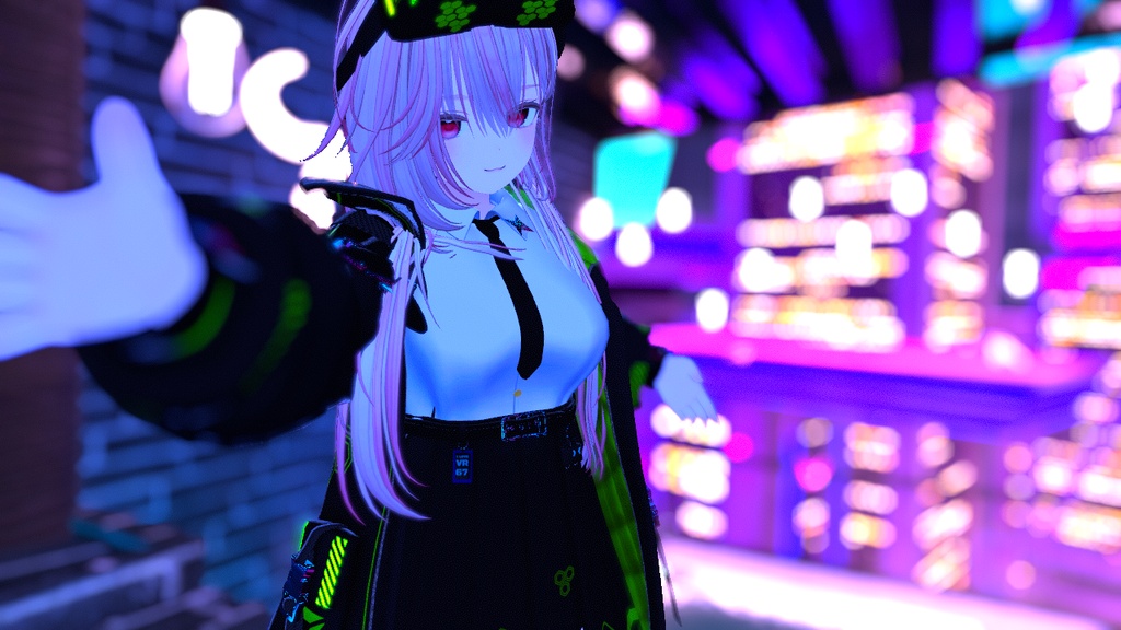 Outsider Jacket - テックウェア系衣装【20アバター対応・VRChat向け3Dモデル】