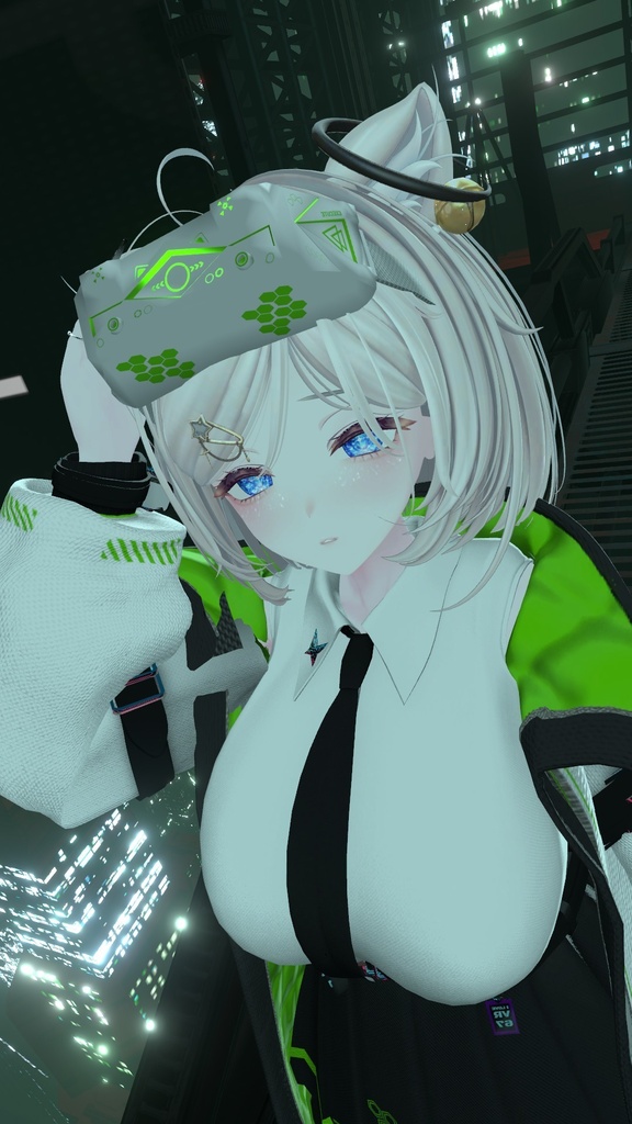 Outsider Jacket - テックウェア系衣装【20アバター対応・VRChat向け3Dモデル】