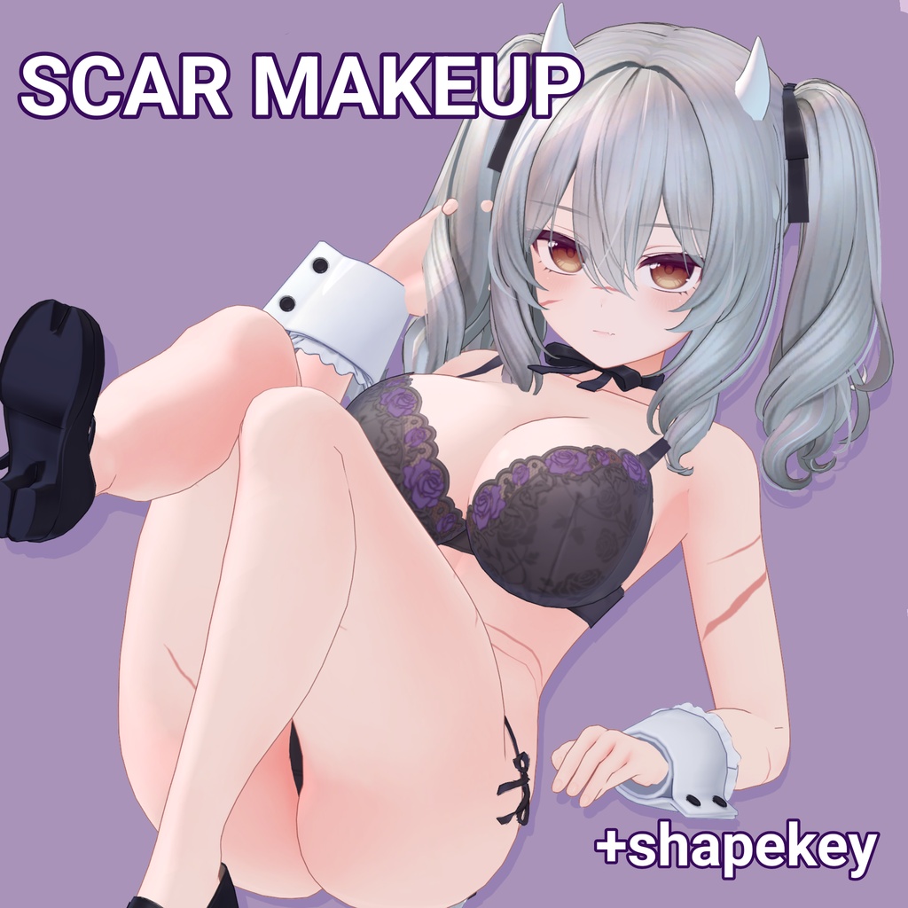 【MILLTINA , AIRI】 SCAR MAKE UP+SHAPEKEY!
