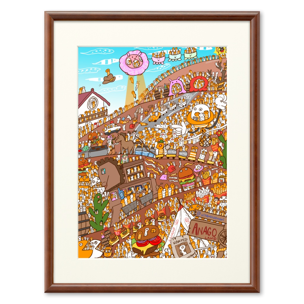 アナゴがいっぱいアート