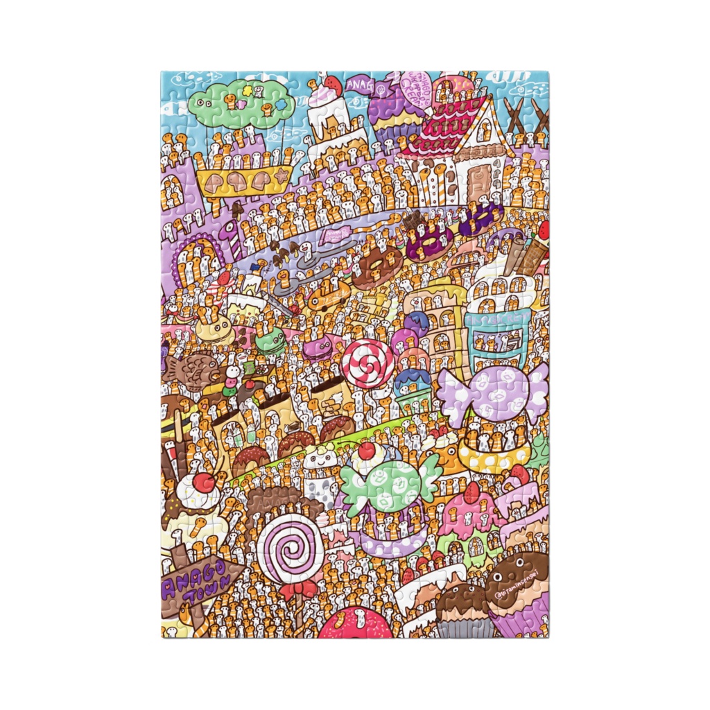お菓子の国のアナゴパズル