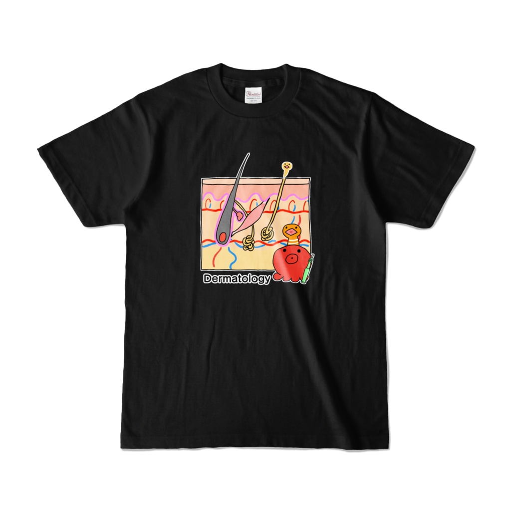 【正面印刷】皮膚科タコアナゴTシャツ