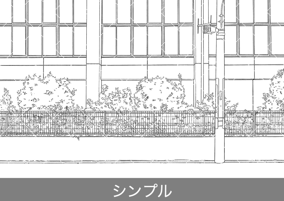 住宅街の通り2(モブ付き)