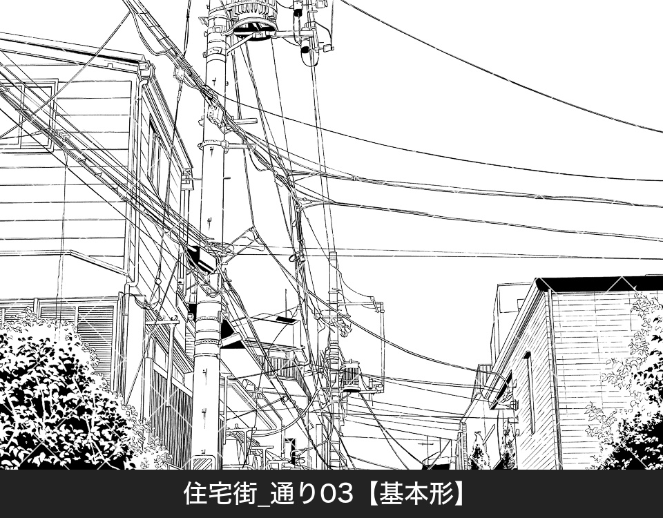 住宅街の通り3