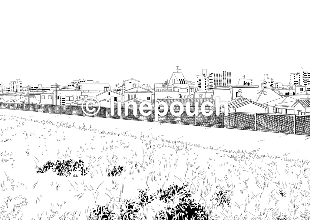 アニメ画像について 50 土手 イラスト