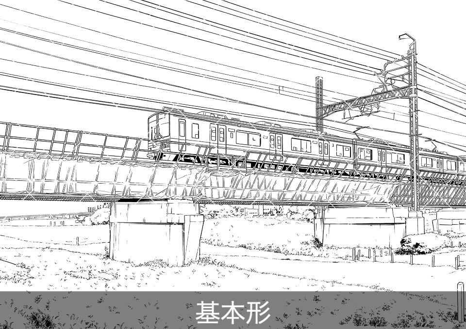 電車が走る風景