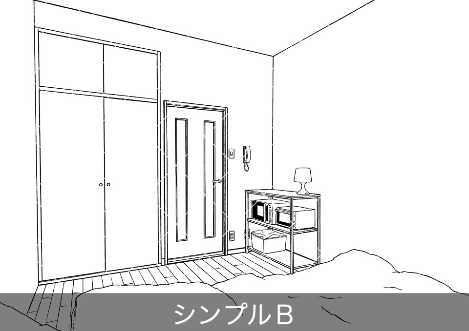 アパート室内(アタリ付き)