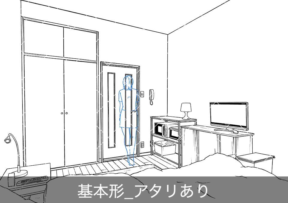 アパート室内(アタリ付き)