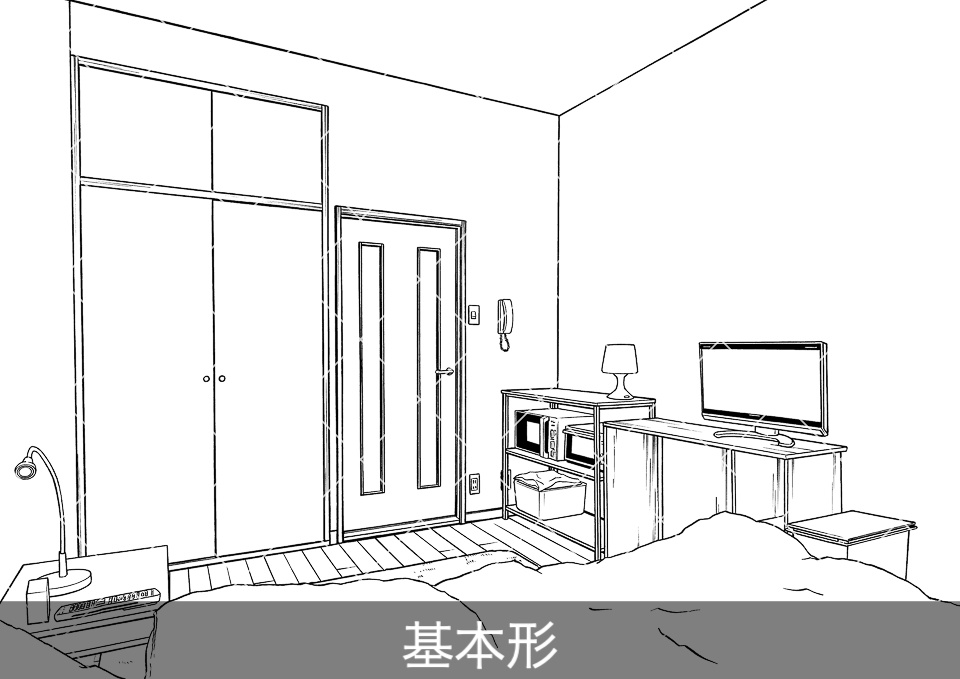 アパート室内(アタリ付き)