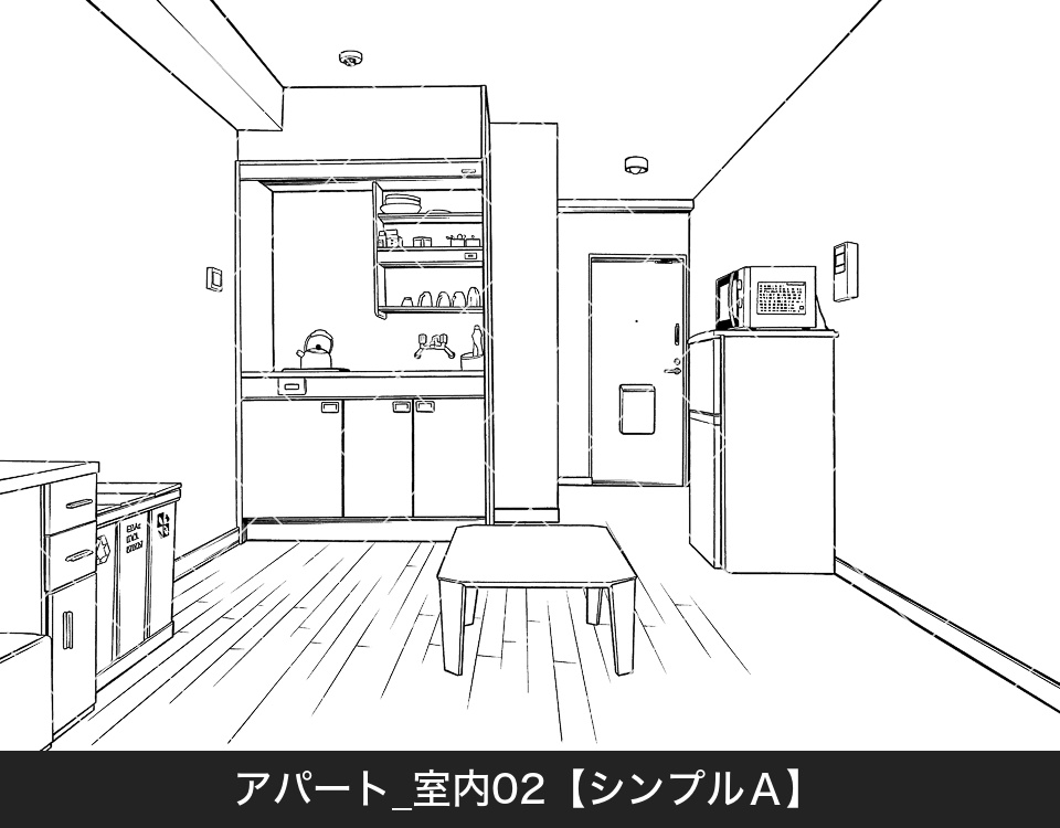 アパート室内2(アタリ付き)