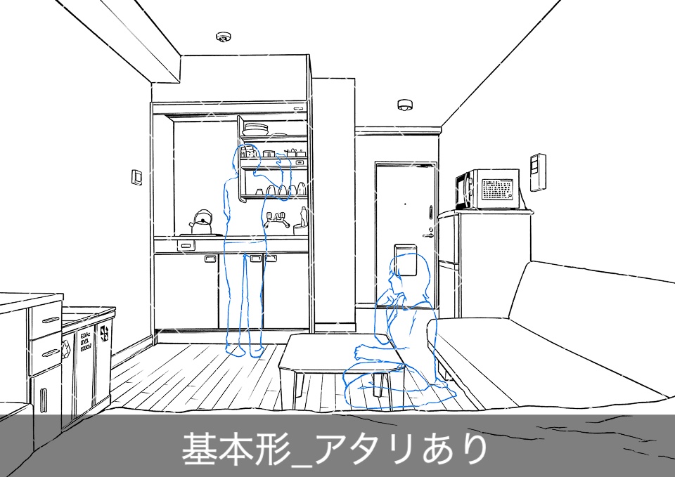 アパート室内2(アタリ付き)