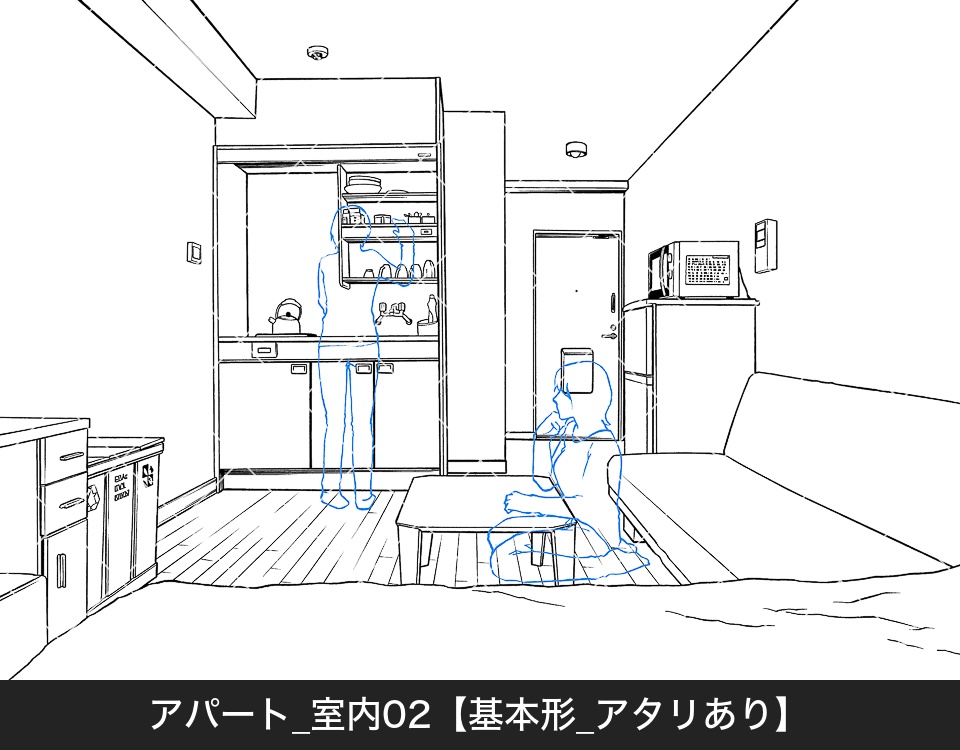 アパート室内2(アタリ付き)