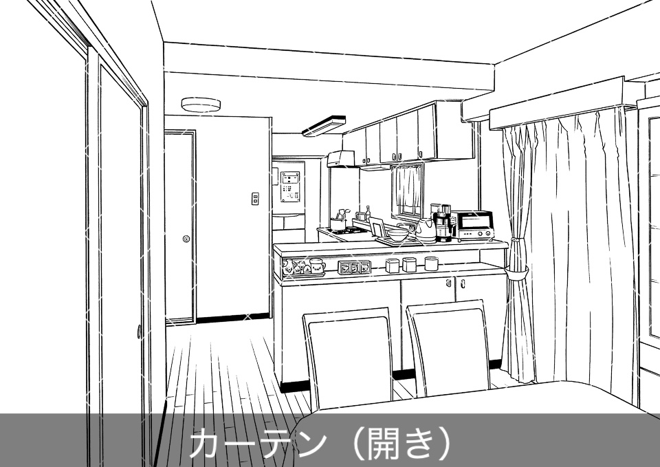 ダイニングキッチン(アタリ付き)