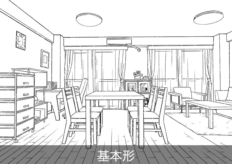 リビングダイニング(アタリ付き)