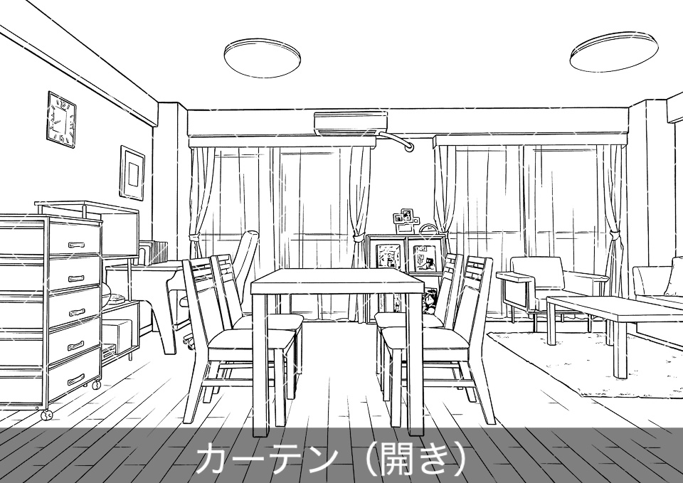 リビングダイニング(アタリ付き)