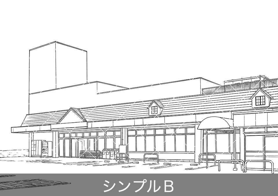スーパーマーケット外観2