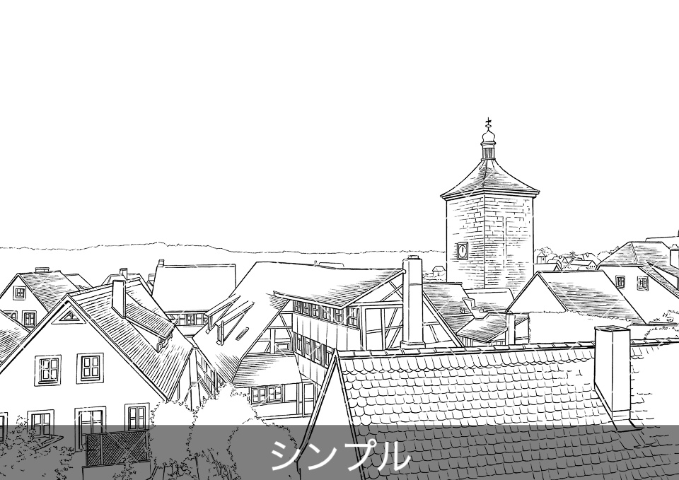 ヨーロッパ・旧市街の眺望