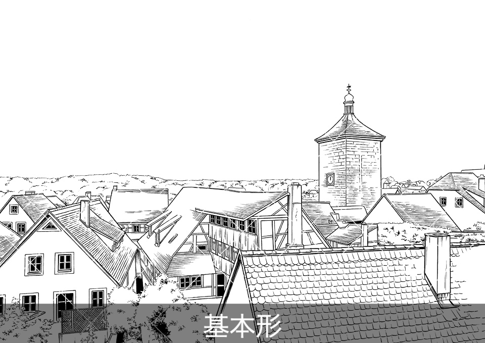 ヨーロッパ・旧市街の眺望