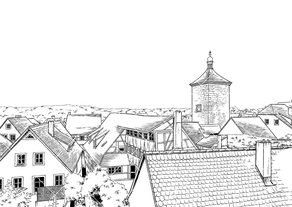 ヨーロッパ・旧市街の眺望