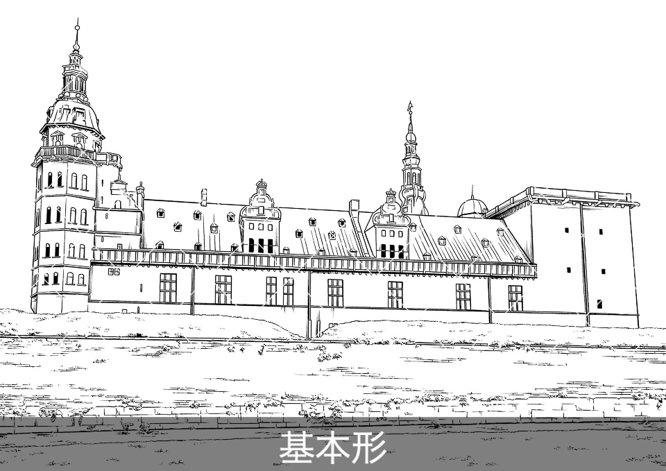 ヨーロッパ・古城の外観