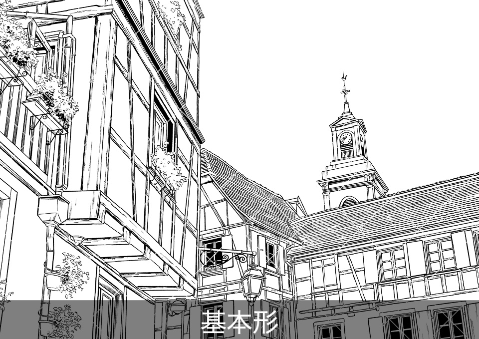 【無料】ヨーロッパ・旧市街の通り2