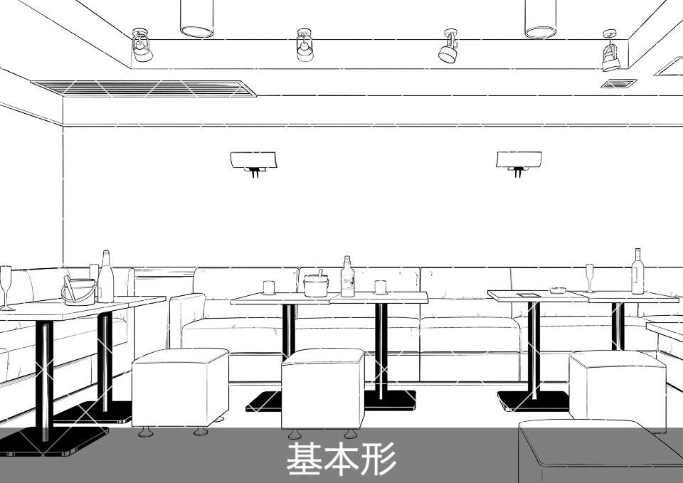 ナイトラウンジ店内(アタリ付き)