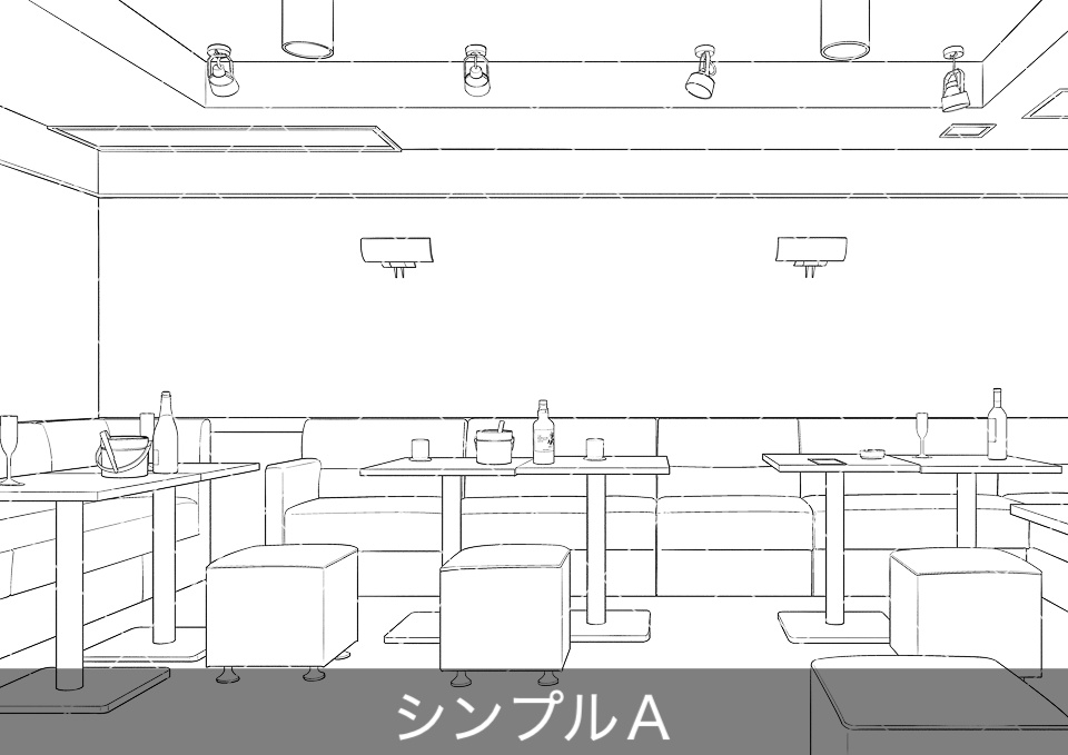 ナイトラウンジ店内(アタリ付き)